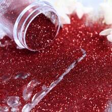 4盒/組新年紅色指甲閃粉裝飾紫色指甲閃粉粉色亮片指甲用品,供專業人士使用的配件 - 彩色 - 查看 2