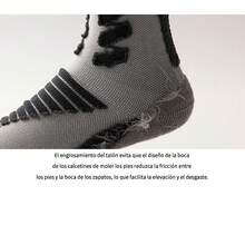 Calcetines Para Correr Entrenamiento Ligeros Deporte 3 Pares - Negro - Ver 5