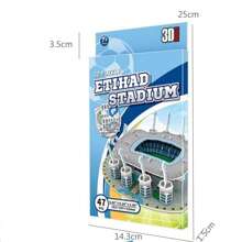 3d足球場紙質拼圖拼裝模型,巴塞隆納球迷的完美禮物 - 彩色 - 查看 2