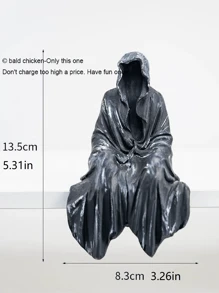 Un Hombre Misterioso Con Adorno Negro - Negro - Ver 2