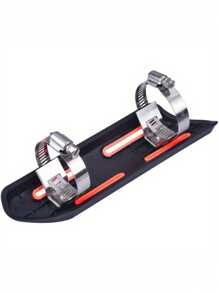 全新款1入組摩托車排氣消音器管熱護罩配件,適用於安裝固定工具 - 紅色 - 查看 4