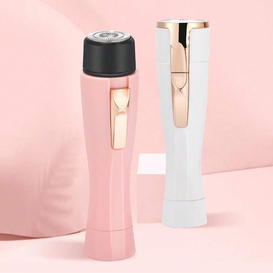 女士/男士電動剃毛刀,全身毛髮修剪器,電池驅動 - 白色 - 查看 1