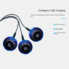 1入組EMS可充電腹肌刺激器，訓練腹肌、按摩放鬆，男女適用，家庭健身器材 - 黑色 - 查看 3