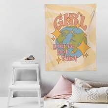 1入室內裝飾掛毯,簡約布質多功能掛牆物品,適用於男孩和女孩臥室牆壁美術裝飾,適用於臥室美學,配有安裝工具 - 彩色 - 查看 5