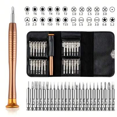 25 In 1 Mini Precision Screwdriver Magnetic Set Electronic Torx Screwdriver Opening Repair Tools Kit Compatible With IPhone Camera Watch PC,Tools For Men
