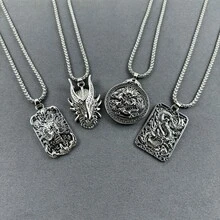 1 件龍年生肖時尚個性項鍊適合女士日常佩戴 - 3# - 查看 1