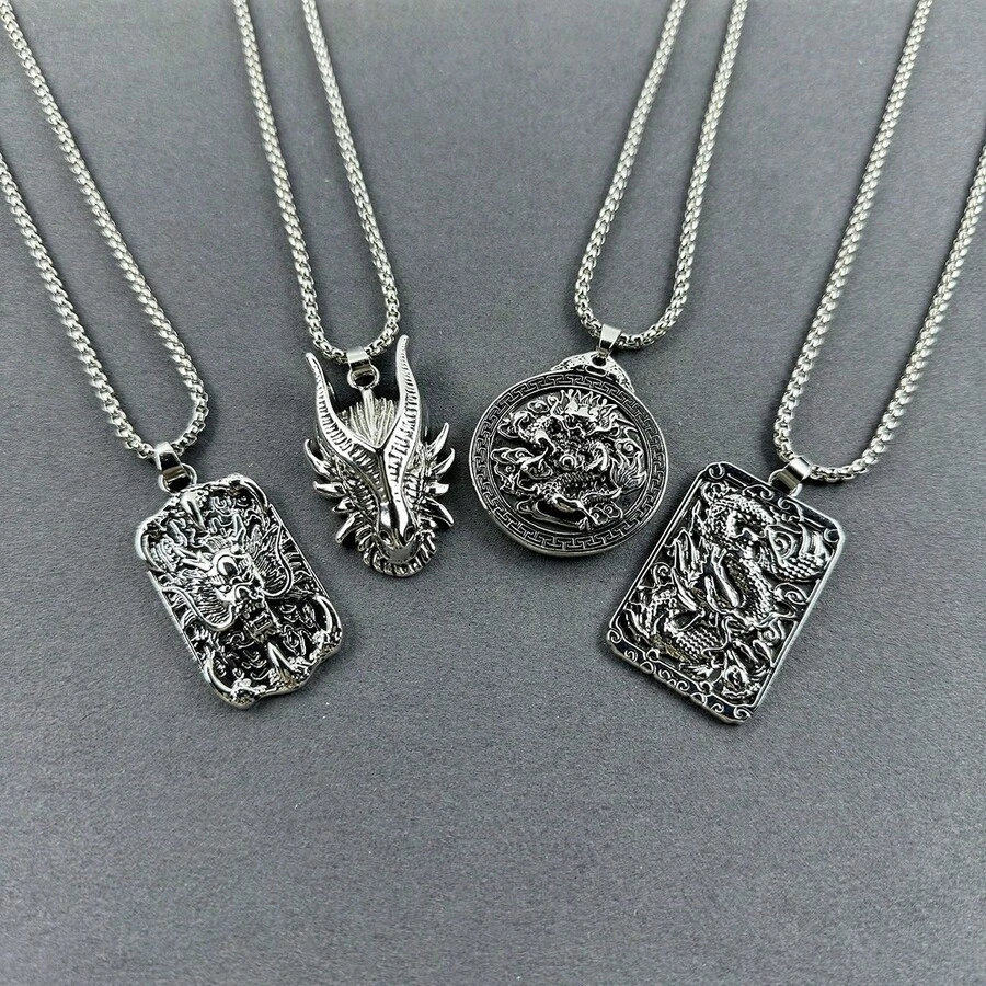 1 件龍年生肖時尚個性項鍊適合女士日常佩戴 - 3# - 查看 1