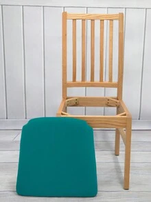 每套 4 件 水鴨藍色椅墊套,現代簡約防濺椅墊套,適合餐廳飯店宴會椅,適合所有季節 - 水鴨藍 - 查看 4