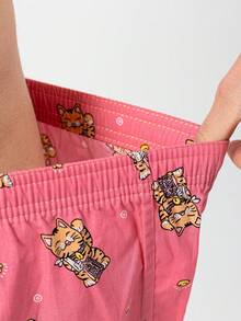 5入組男士印花短褲 - 彩色 - 查看 6