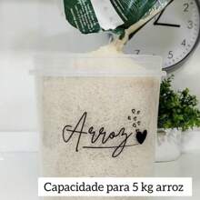 Pote para 5 kg de arroz