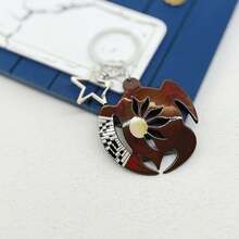 1 件可愛空心海龜鑰匙圈包吊墜 - 棕色 - 查看 4