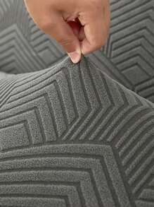 1 pieza Funda de sofá cama acolchada y gruesa de jacquard sin brazos, funda de sofá cama plegable, funda de asiento de autocaravana, protector de sofá sin brazos de fibra de poliéster de cobertura total elástica, extraíble y lavable, para todas las estaciones - Gris Oscuro - Ver 9