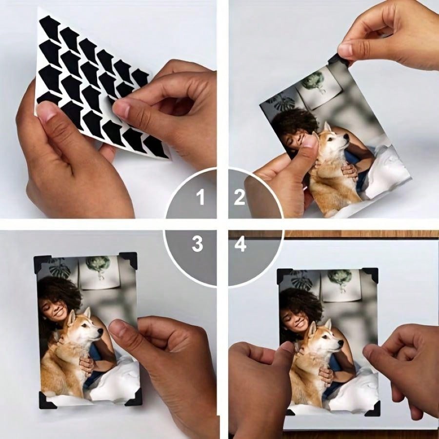 Photo Corner SelfAdhesive Paper, 120 Pieces AcidFree Photo/Picture