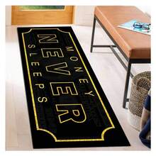 Debao Money Never Sleeps Runner Rugs For Hallways 100 Dollar Bill Kitchen Rugs Non Skid Modern Bedroom Rug Runner Washable Entryway Rug For Home Dr Laundry Room Bathroom Rug Carpet 24x59 - Multicolor - View 1