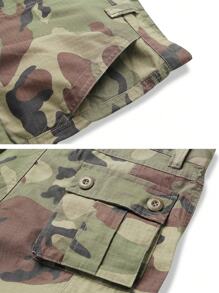 TRGPSG Men's Ripstop Wild Cargo Pants, Relaxed Fit Hiking Pants, Camo Combat Casual Work Pants With 8 Pockets(No Belt) - C29迷彩 - 查看 4