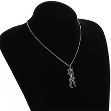 Punk cổ điển Động cơ Cô gái Phong cách Vòng cổ mặt dây chuyền , Của phụ nữ Thời trang Đồ trang sức Qủa tặng - Bạc - Xem 3