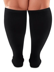 3 Pairs Plus Size Compression Socks Circulation 15-20 Mmhg For Women Men Wide Calf Pregnancy Maternity Knee High Best Rated Support For Pregnant Medical Running Nursing Athletic Fit Cycling Sports, For Gym