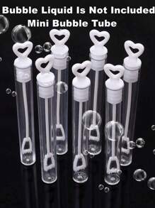 20 Ống Bong Bóng Mini Màu Trắng (Không Bao Gồm Chất Lỏng Bong Bóng) Quà Tặng Đám Cưới Cho Khách Tiệc Sinh Nhật Trang Trí Chai Xà Phòng Bong Bóng Yêu Thích - trắng - Xem 1