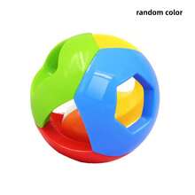 3入組嬰兒創意球、鐘鈴球,多色感官教育玩具 - 彩色 - 查看 6