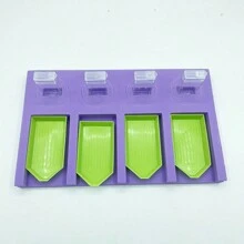 1 件泡沫紫色鑽石繪畫工具馬賽克配件托盤盤整理器適用於收納盒容器 - 紫色 - 查看 6