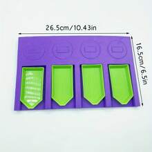 1 件泡沫紫色鑽石繪畫工具馬賽克配件托盤盤整理器適用於收納盒容器 - 紫色 - 查看 2