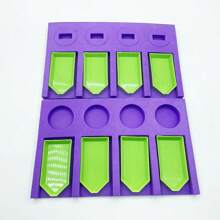 1 件泡沫紫色鑽石繪畫工具馬賽克配件托盤盤整理器適用於收納盒容器 - 紫色 - 查看 3