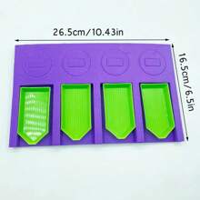 1 件泡沫紫色鑽石繪畫工具馬賽克配件托盤盤整理器適用於收納盒容器 - 紫色 - 查看 9