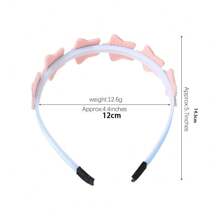 兒童糖果色心型漸層彩虹色公主髮帶髮飾 - 彩色 - 查看 2