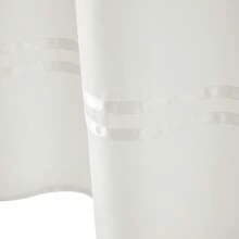 River Dream Shower Curtain With Snap In Liner,No Hooks Needed Shower Curtain For Bathroom,Hotel Grade,Machine Washable,71" Wx74" H, White And Black Stripe And Magnet - 白色&白色條紋 - 查看 6