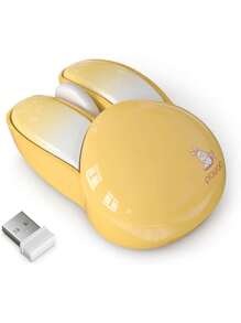 Pipitree M6無線無聲滑鼠2.4g Usb接收器連接筆記本電腦和桌面電腦辦公室使用 - 黃色 - 查看 8