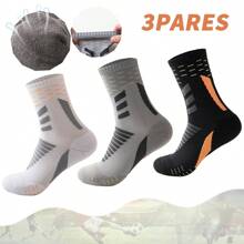 Calcetines Para Correr Entrenamiento Ligeros Deporte 3 Pares - Negro - Ver 1