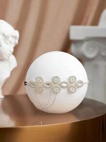 5 件 1920 年代盖茨比配饰套装 女士飞来波女郎头带 20 年代头饰项链手套手镯舞会 - 銀色 - 查看 4