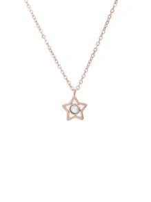 1 pieza Collar de colgante con proyección de foto personalizada en forma de estrella, regalo de  con proyección de foto personalizado para niños, aniversario, Navidad, Día de la Madre, San Valentín