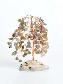 1 Cây pha lê lá liễu thạch anh tím thủ công - Trang trí đá quý tự nhiên cho gia đình và văn phòng - Trang trí và quà tặng cây may mắn - cây pha lê - Xem 14