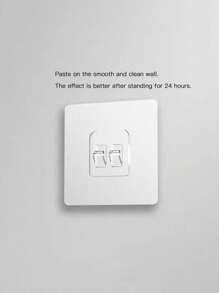 1pc Wrought Iron Hollow Out Rectangle Wall-Mounted Storage Shelf, No-Drilling Required, Suitable For Wash Basin, Bathroom, Kitchen - Black - View 3