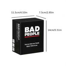 終極派對遊戲-黑暗版本：透過這款有趣的卡牌遊戲釋放你的黑暗面-適合朋友聚會和遊戲之夜- 100個令人興奮的新問題 - 黑色 - 查看 6