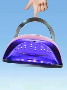 UV LED Lámpara de Uñas, 120 Watt Secador Rápido de Esmalte de Uñas de Gel Profesional Lámpara de Curado Profesional para Uñas de las Manos y de los Pies Máquina de Esmalte de Uñas de Gel con 4 Temporizadores Pantalla Táctil Ajustable Lámpara de Curado Rápido Profesional para Casa y Salón Mango Portátil Máquina de Uñas de Gel Lámpara de Curado Secador de Uñas (Sun BQ5T) (Rosa) - Rosa - Ver 6