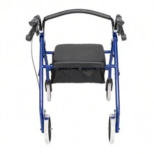 FCH Steel Walker With Wheels - Black & Blue - View 5