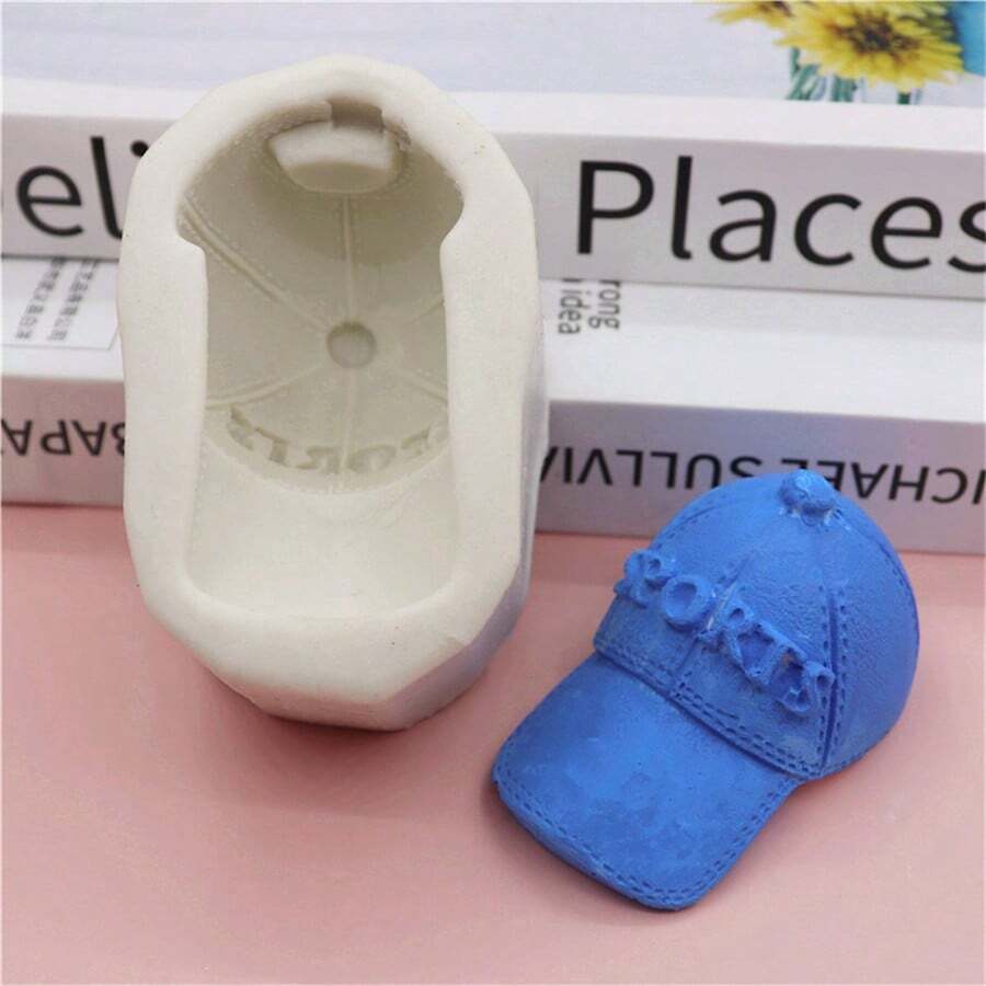 1pc Baseball Cap Silicone Mold For, Diy Clay Jewelry Decoration, Color Random - Multicolor - View 1