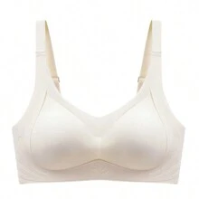 少女款無痕無鋼圈無肩帶無縫內衣，柔軟支撐且不顯痕跡 - 白色 - 查看 3