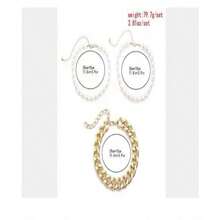 1條歐式創意時尚誇張的人造珍珠多層項鍊,簡約的鏈子女士珠寶,情人節禮物 - 白色 - 查看 7