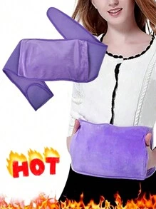 1個冬季保暖舒適的腰帶,保暖腰部和腹部。你可以在腰帶內放一個熱水袋來增加保暖效果 - 紫色 - 查看 1