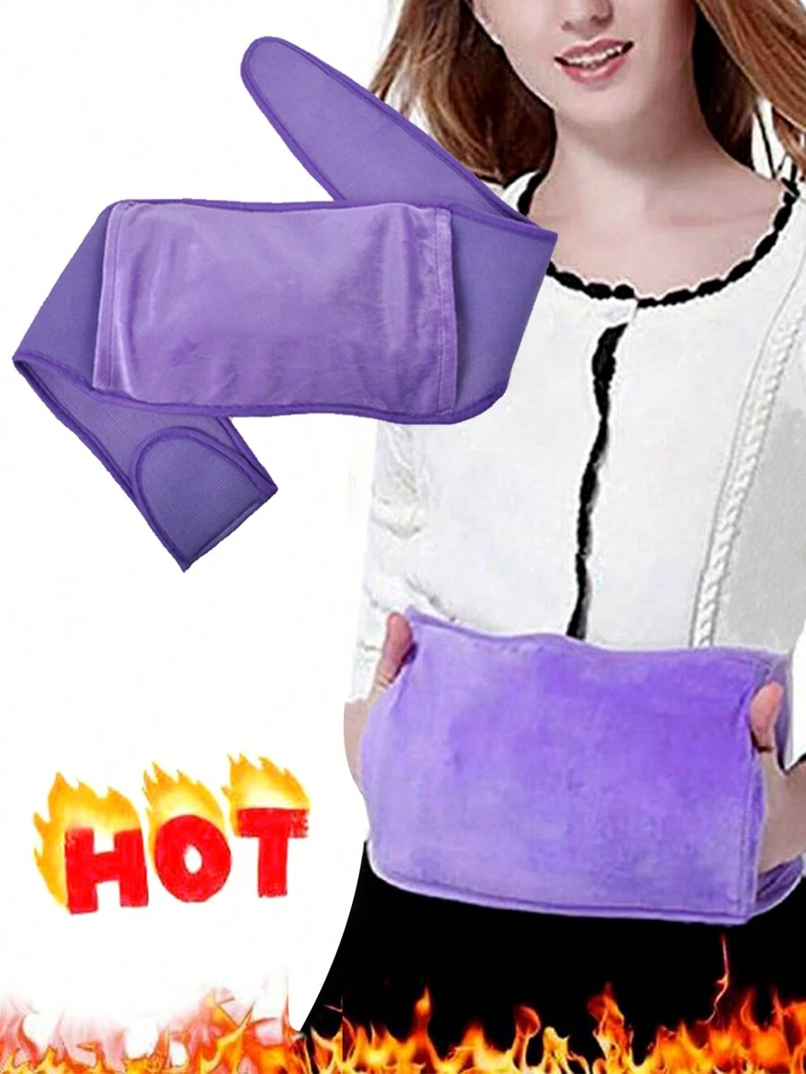 1個冬季保暖舒適的腰帶,保暖腰部和腹部。你可以在腰帶內放一個熱水袋來增加保暖效果 - 紫色 - 查看 1