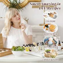 Hiqili 黃金海岸香氛油套裝 | 6入組*10ml優質海灘海風椰子海鹽鼠尾草精油,適用於擴香器、加濕器、diy香水、肥皂和蠟燭製作,是情人、感恩、聖誕、萬聖節、母親和父親節的最佳禮物 - 混合香型 - 查看 4