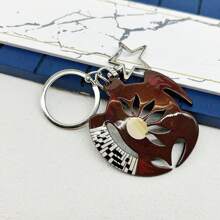 1 件可愛空心海龜鑰匙圈包吊墜 - 棕色 - 查看 2