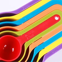 TOP CENTER ONLINE Kit Medidor Cozinha Conjunto C/6 Colher de Medidas - Multicolorido - Visão 5
