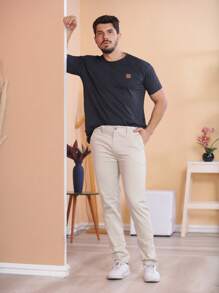 Men Jeans - Beige - View 5