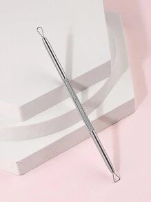 1 件雙頭不鏽鋼痤瘡針、痤瘡針、黑頭去除工具、臉部痤瘡清潔工具 - 銀色 - 查看 5