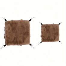 1 件寵物吊床,懸掛式倉鼠窩,雙層保暖小寵物睡袋 - 棕色 - 查看 1