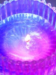 1 件夢幻星空果凍蠟燭,2 色金色效果,浪漫臥室裝飾,香氛蠟燭,生日,聖誕禮物,餐桌裝飾,香氛禮物 - 彩色 - 查看 3